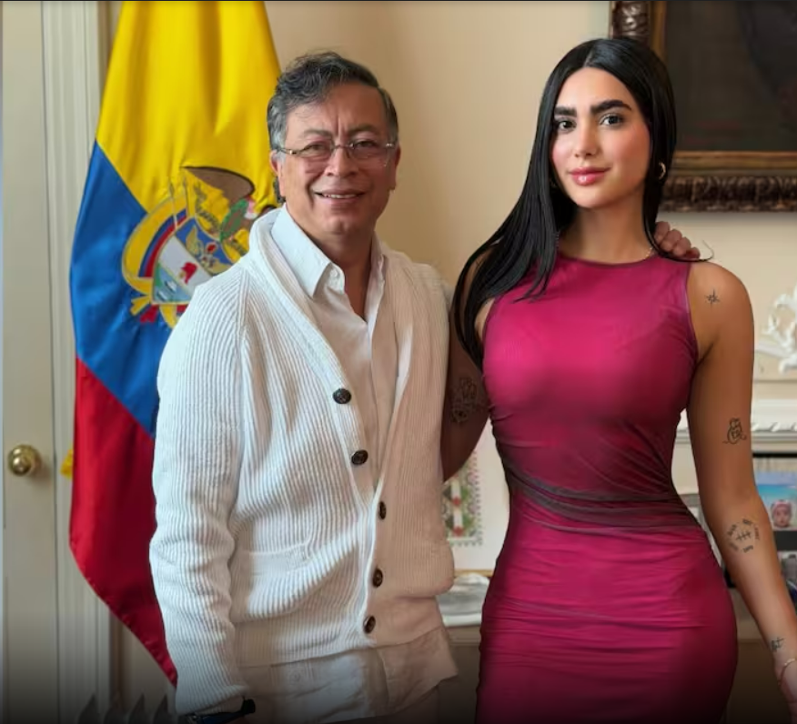 Presidente Gustavo Petro y Gabriela Muñoz